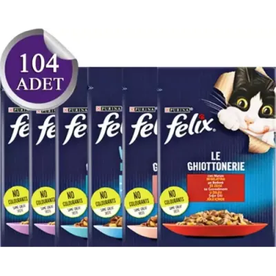 Felix Karışık 85 gr 104lü Yetişkin Kedi Yaş Maması