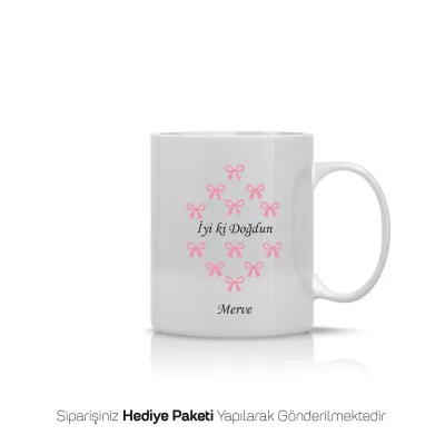 Fiyonk Temalı Kişiye Özel İsimli Kupa Bardak