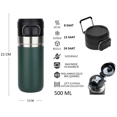 Globox Termos 500ml Yeşil