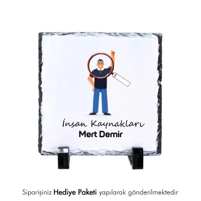 İnsan Kaynaklarına Özel İsim Baskılı Doğal Taş