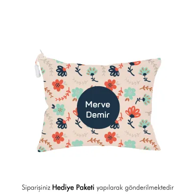 İsme Özel Keten El Cüzdanı Çanta