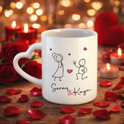 Sonsuz Aşk Temalı 2li Kupa