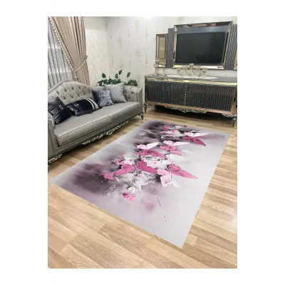 Kelebek Etkisi Pudra Oturma Odası - Salon Halısı