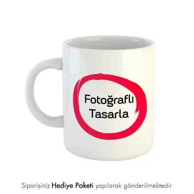 Kendin Tasarla Fotoğraf Baskılı Hediye Kupa Bardak