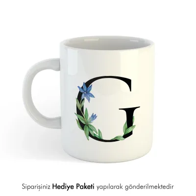 Kişiye Özel Harf Baskılı Kupa Bardak