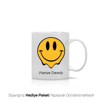 Kişiye Özel Melting Smiley Kupa