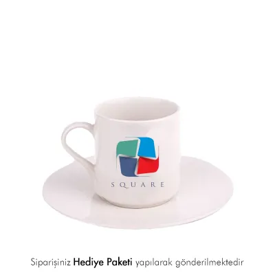 Kurumsal Logolu İsimli Hediye Beyaz Fincan