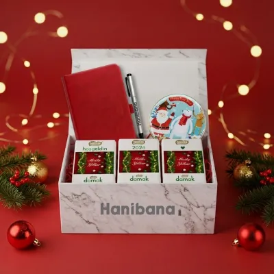 Mini Ajanda, Kalem & Çikolata Yılbaşı Seti