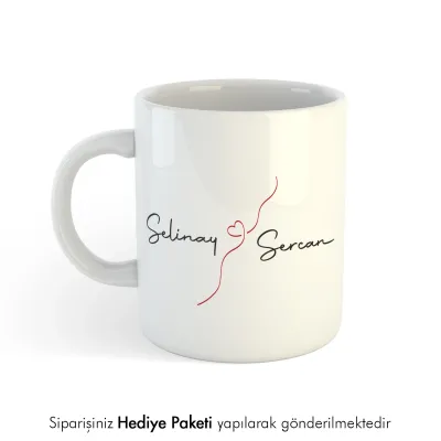 Minimalist İsim Baskılı Özelleştirmeli Kupa