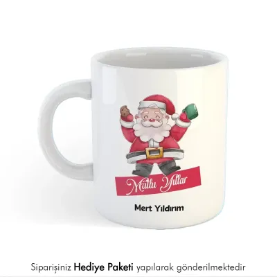 Mutlu Yıllar Tasarımlı Kupa Bardak