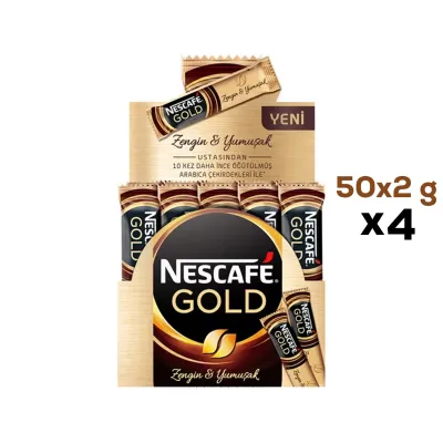Nescafe Gold 50x2 gr x 4lü Paket