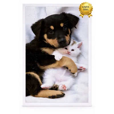 Patili Dostum – Kişiye Özel Evcil Hayvan Fotoğraflı Puzzle - 24 Parça