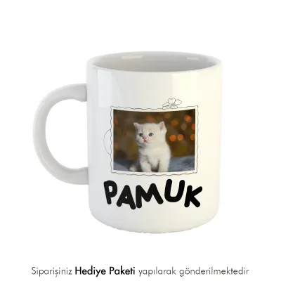 Patili Dostunuza Özel Fotoğraflı Hediye Kupa