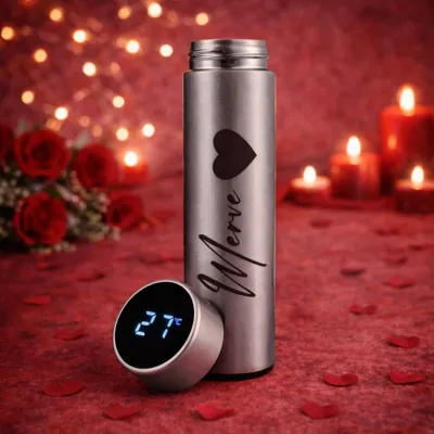 Sevgiliye Özel Kalpli Termos