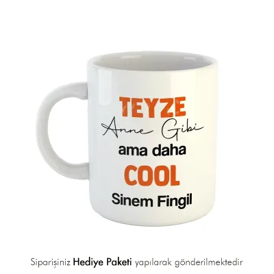 Teyzeye Özel Espirili Kupa Bardak