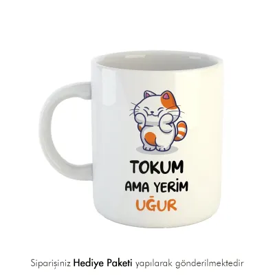 Tokum Ama Yerim Kişiye Özel İsimli Hediye Kupa