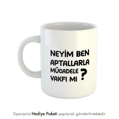 Yazı Tasarımlı Kahve Kupası