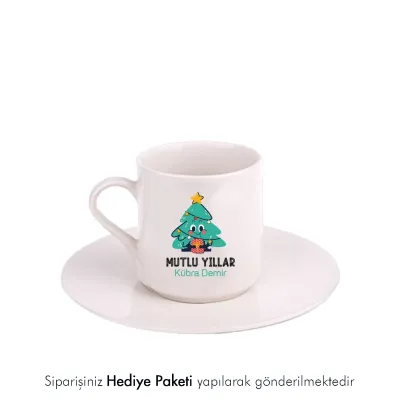 Yılbaşına Özel Hediye İsimli Beyaz Fincan
