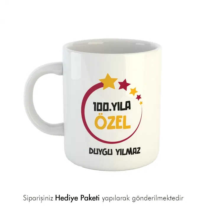 100.Yıl Baskılı Kişiye Özel İsimli Kupa Bardak