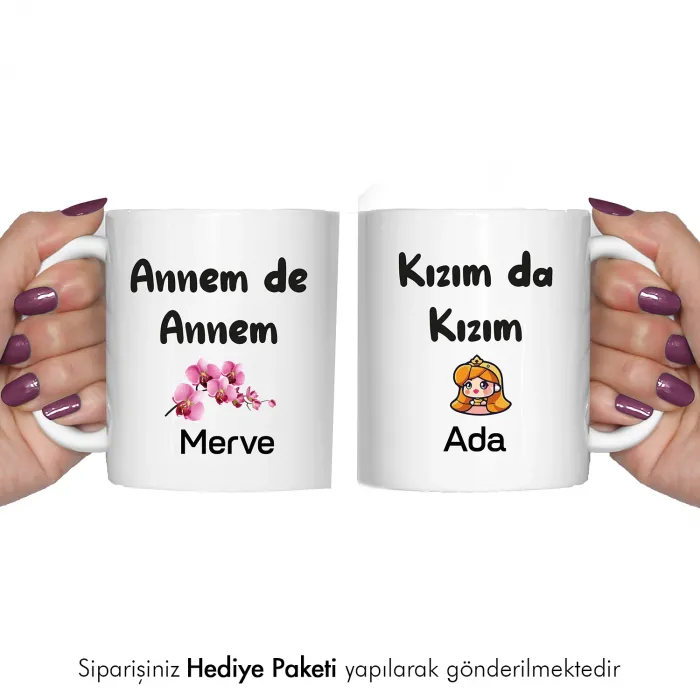 2Li Annem De Annem Kızım Da Kızım Kişiye Özel Kupa Bardak