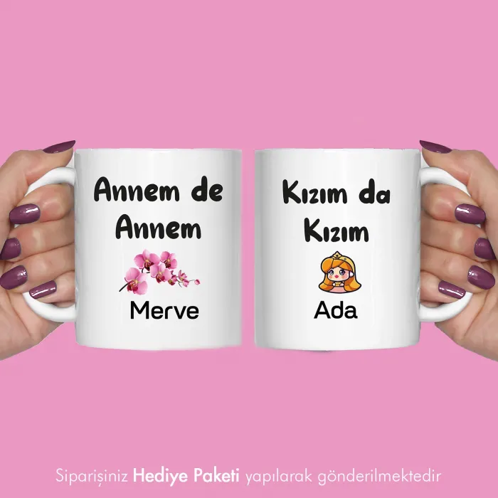 2Li Annem De Annem Kızım Da Kızım Kişiye Özel Kupa Bardak