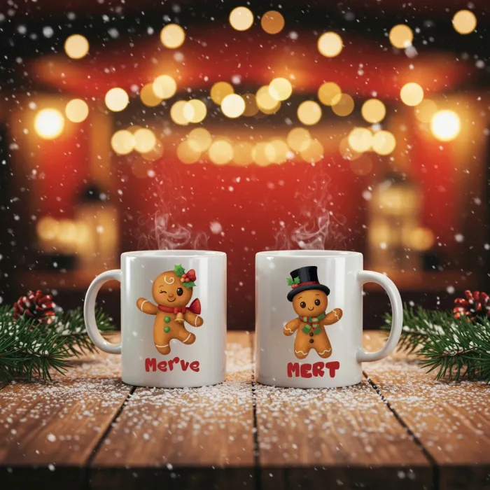 2Lİ Ginger Çiftler Kupa Seti