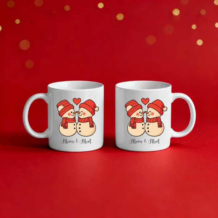 2li Kişiye Özel Noel Çifti Kupası