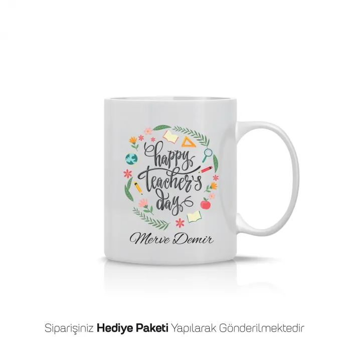 Kişiye Özel Happy Teacher’s Day Kupa Bardak