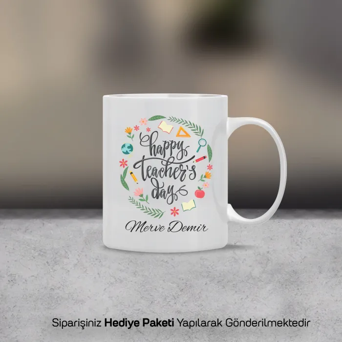 Kişiye Özel Happy Teacher’s Day Kupa Bardak