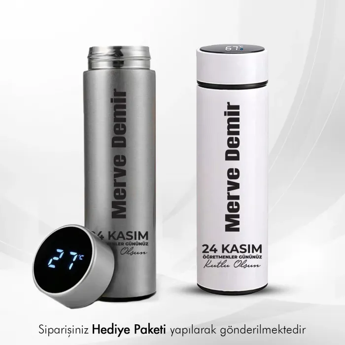 Öğretmenler Gününe Özel Kişiye İsimli Termos