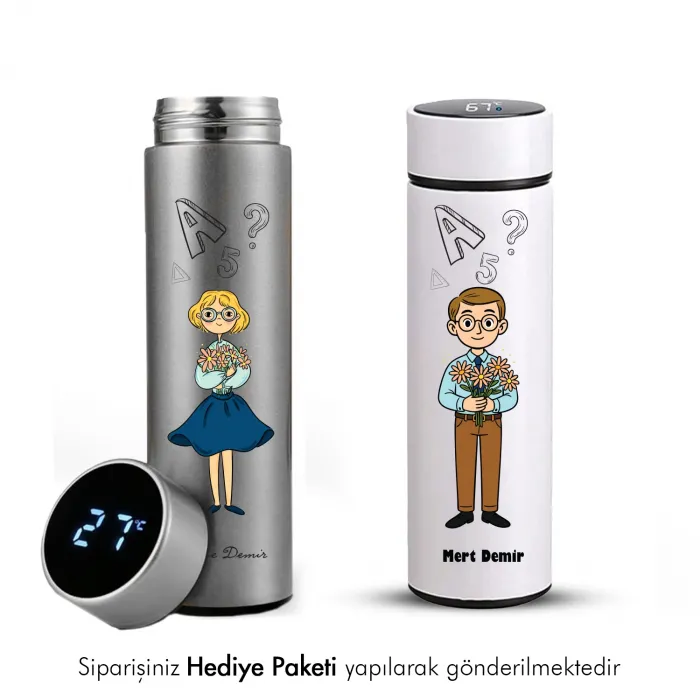 Öğretmenler Gününe Özel İsimli Termos