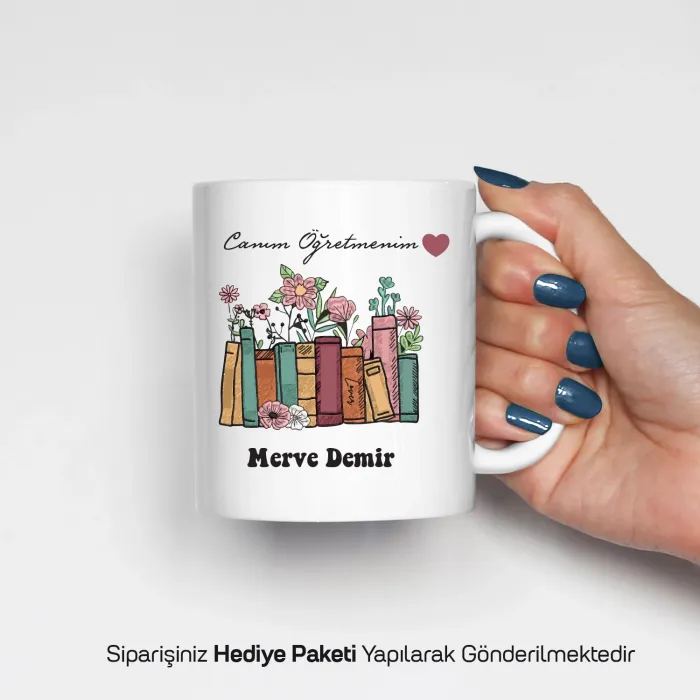 Canım Öğretmenim Temalı Kişiye Özel Kupa Bardak