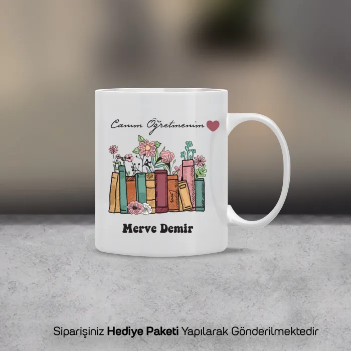 Canım Öğretmenim Temalı Kişiye Özel Kupa Bardak