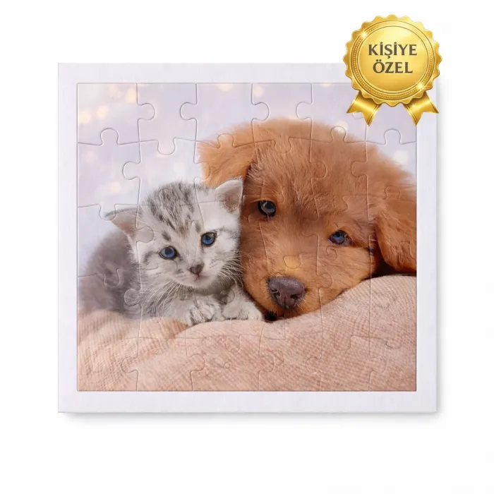 Patili Dostum – Kişiye Özel Evcil Hayvan Fotoğraflı Puzzle