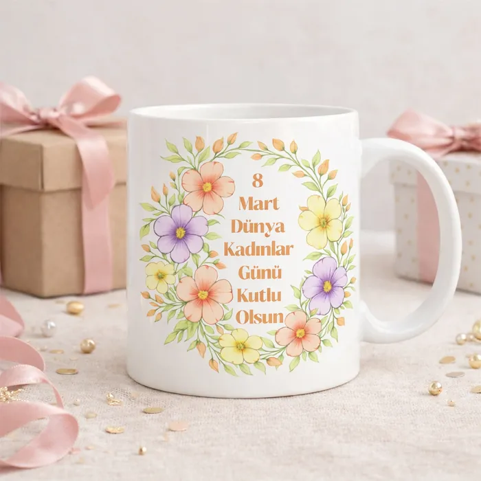 8 Mart Özel Hediye Kupası