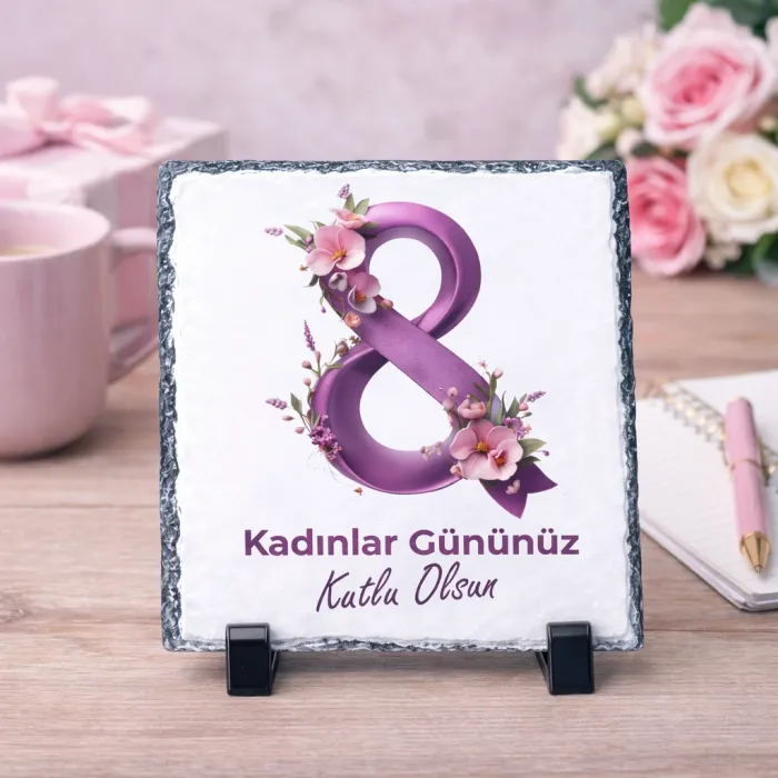 Kişiye Özel 8 Mart Kadınlar Günü Dekoratif Doğal Taş