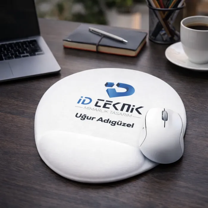 Firmalara Özel Logolu Oval Bileklikli Mouse Pad