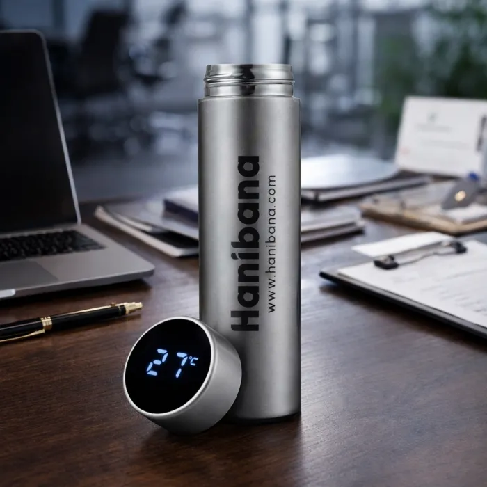 Kurumsal Hediye Logo Ve İsim Baskılı Çelik Termos