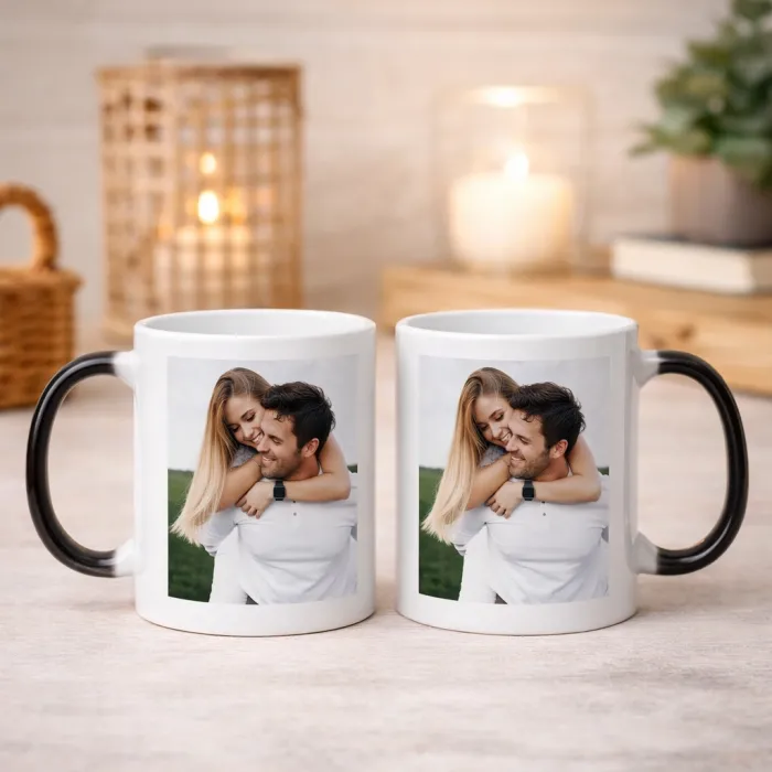 2li Kişiye Özel Fotoğraflı Kupa Seti