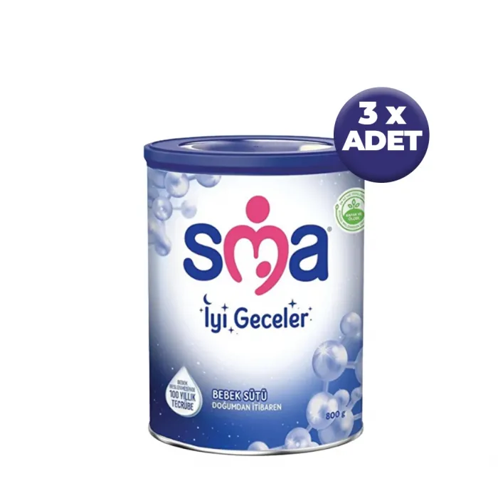 SMA Iyi Geceler Bebek Sütü 800 G x 3 Adet