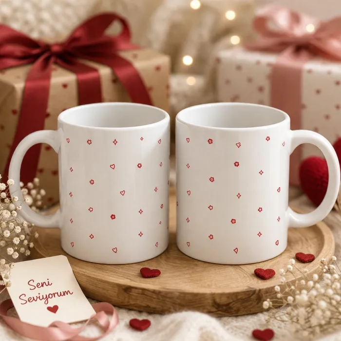 Kalp Yağmuru 2’li Kupa Seti