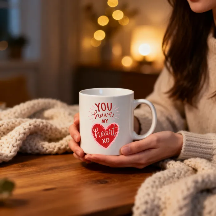 Sevgiliye Hediye ‘You Have My Heart’ Kupa