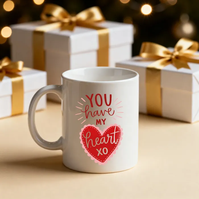 Sevgiliye Hediye ‘You Have My Heart’ Kupa