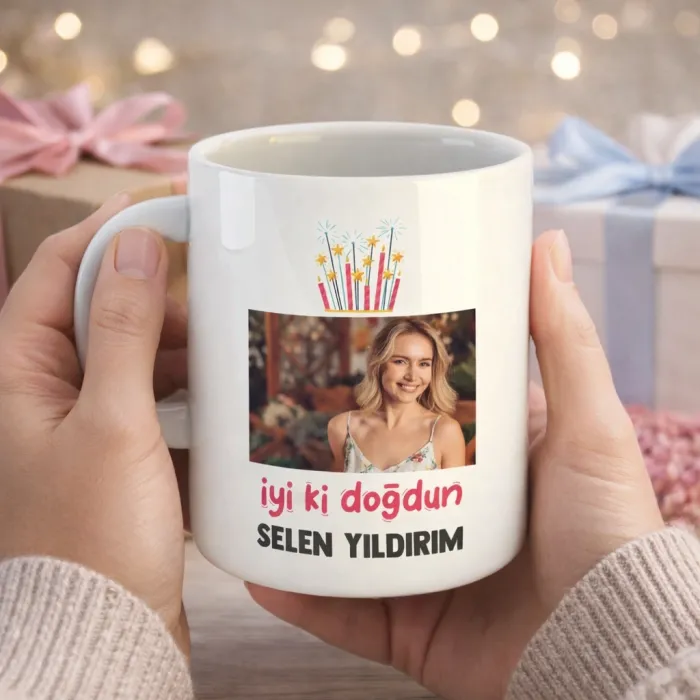Doğum Gününe Özel Fotoğraflı Kupa