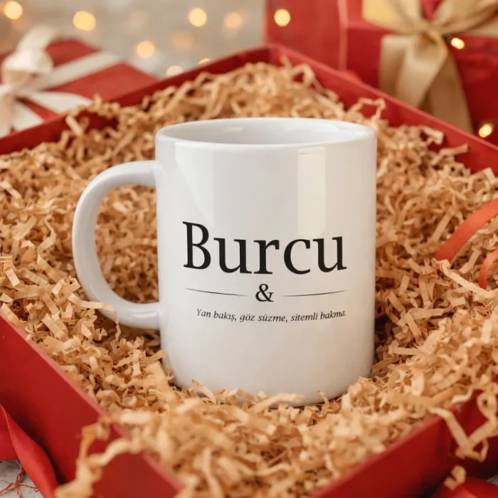 İsim Ve Anlamı Yazılı Hediye Kupa Bardak