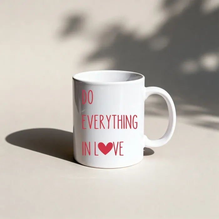 Sevgiyle Yap Temalı Kupa Bardak