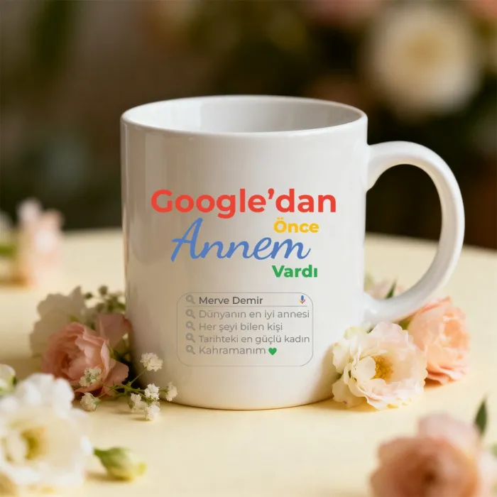 Anneler Gününe Esprili Kişiye Özel İsimli Kupa Bardak