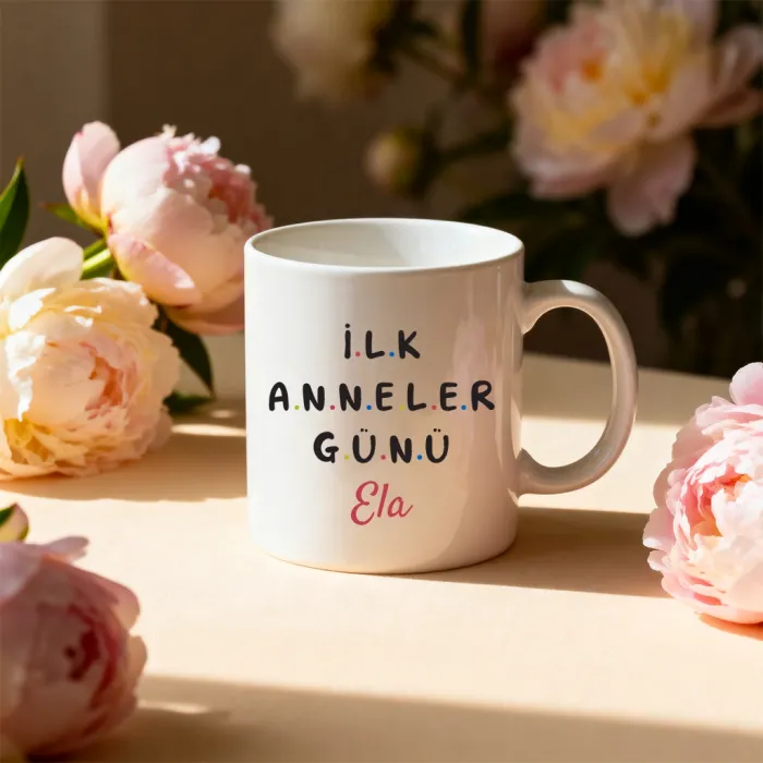İlk Anneler Günü Yazılı Kişiye Özel İsimli Kupa Bardak