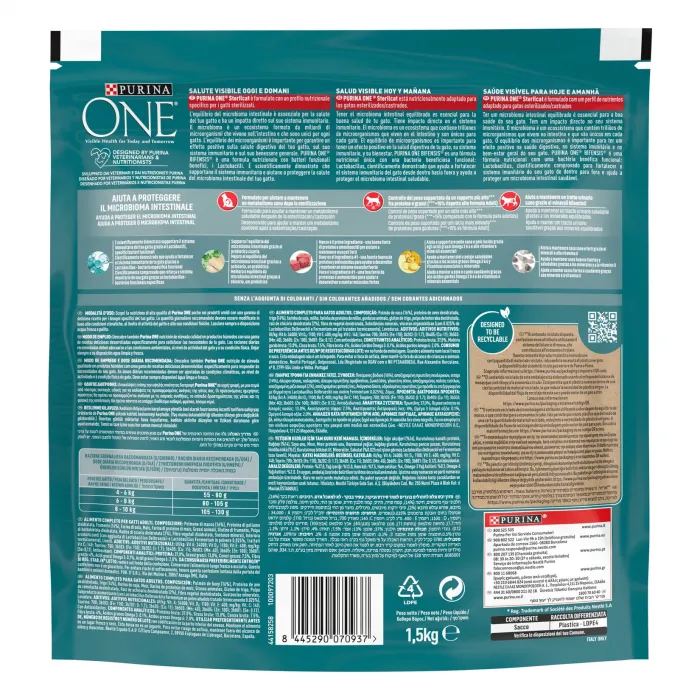 Purina One Sığır Etli Kısırlaştırılmış Kedi Maması 1,5 Kg