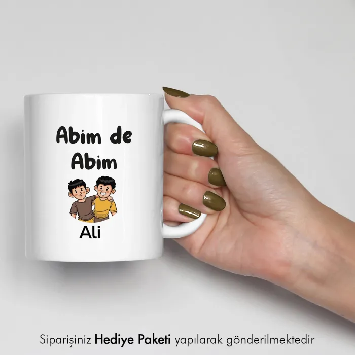 Abim De Abim Kişiye Özel İsimli Kupa Bardak